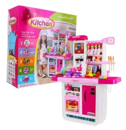 Children's Interactive Kitchen with Audio Panel and Water