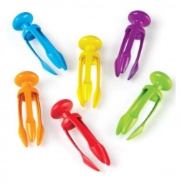 Tri-Grip Tongs Set for Kids, 6 Pieces