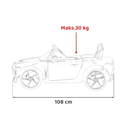 Mașinuță Bentley Bacalar pe acumulator pentru copii