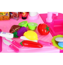 Children's Interactive Kitchen with Audio Panel and Water