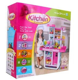 Children's Interactive Kitchen with Audio Panel and Water