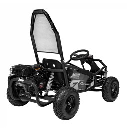 Gokart cu motor mud monster negru - vehicul durabil