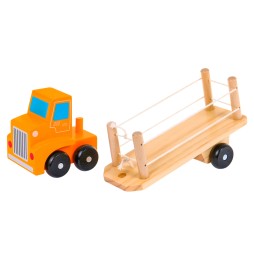 Wooden Truck with Educational Blocks for Kids