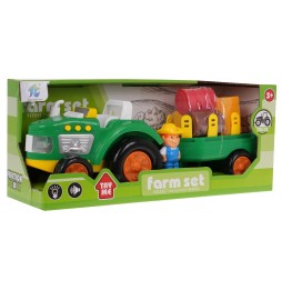 Tractor Set with Farmer and Accessories