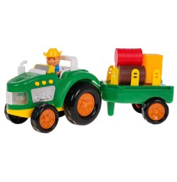 Set tractor cu fermier și accesorii pentru copii