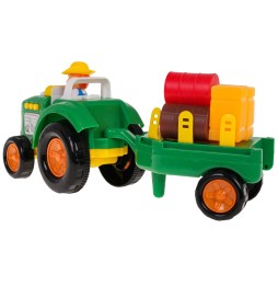 Set tractor cu fermier și accesorii pentru copii