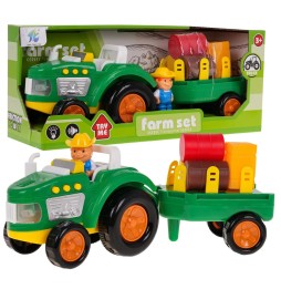 Set tractor cu fermier și accesorii pentru copii