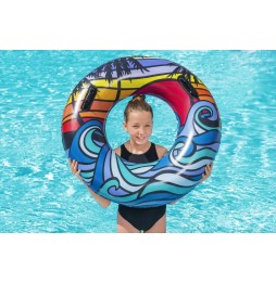 Castaway Swimming Ring 91cm Bestway Blue