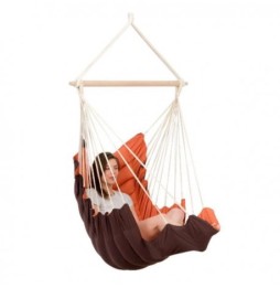 California Terracotta Hammock Chair with Footrest