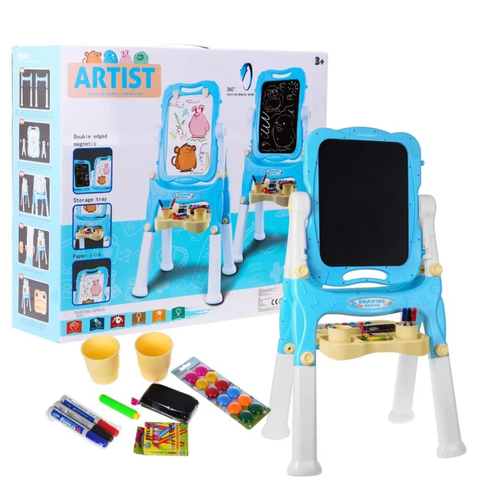 Double-Sided Board for Kids 3+ with Accessories