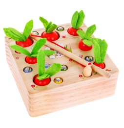 Wooden Carrot Game for Kids 3+