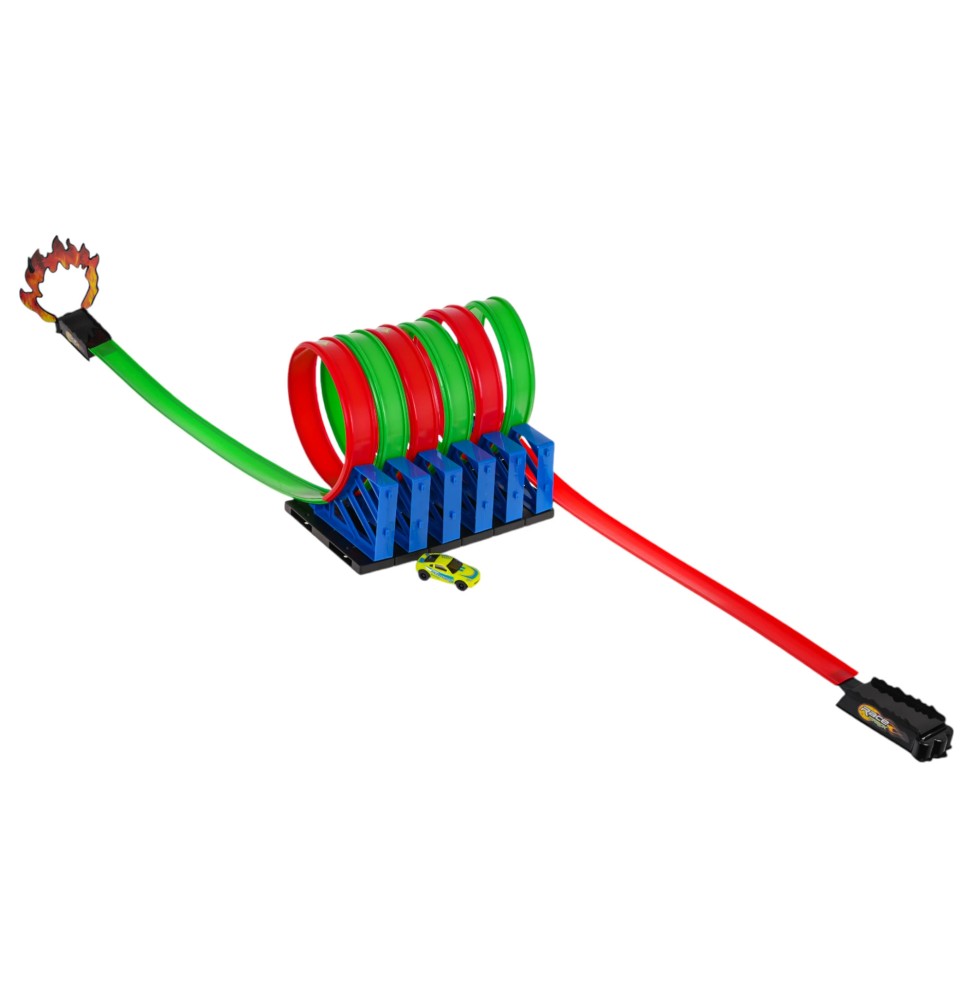 Racing Track Launcher with Loops for Kids