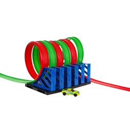 Racing Track Launcher with Loops for Kids