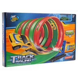 Racing Track Launcher with Loops for Kids