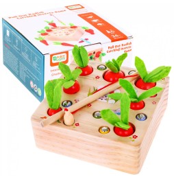 Wooden Carrot Game for Kids 3+