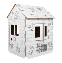 XXL House with Car Coloring for Kids