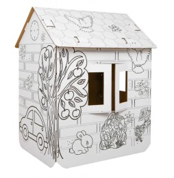 XXL House with Car Coloring for Kids