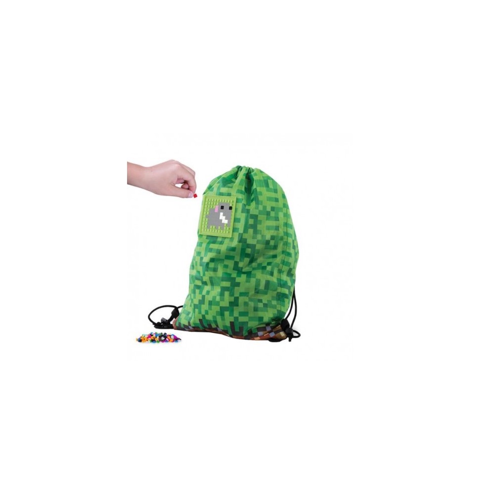 Pixie Crew Backpack Bag Green Checkered