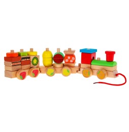 Wooden Locomotive with Sorters for Kids 3+