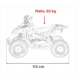 Quad spalinowy renegade hiperfect 49cc żółty