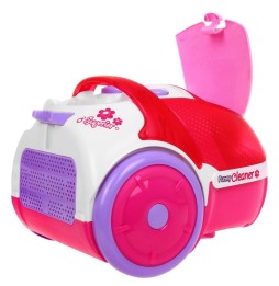 Pink Vacuum Cleaner for Kids with Lights and Sounds