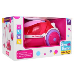 Pink Vacuum Cleaner for Kids with Lights and Sounds