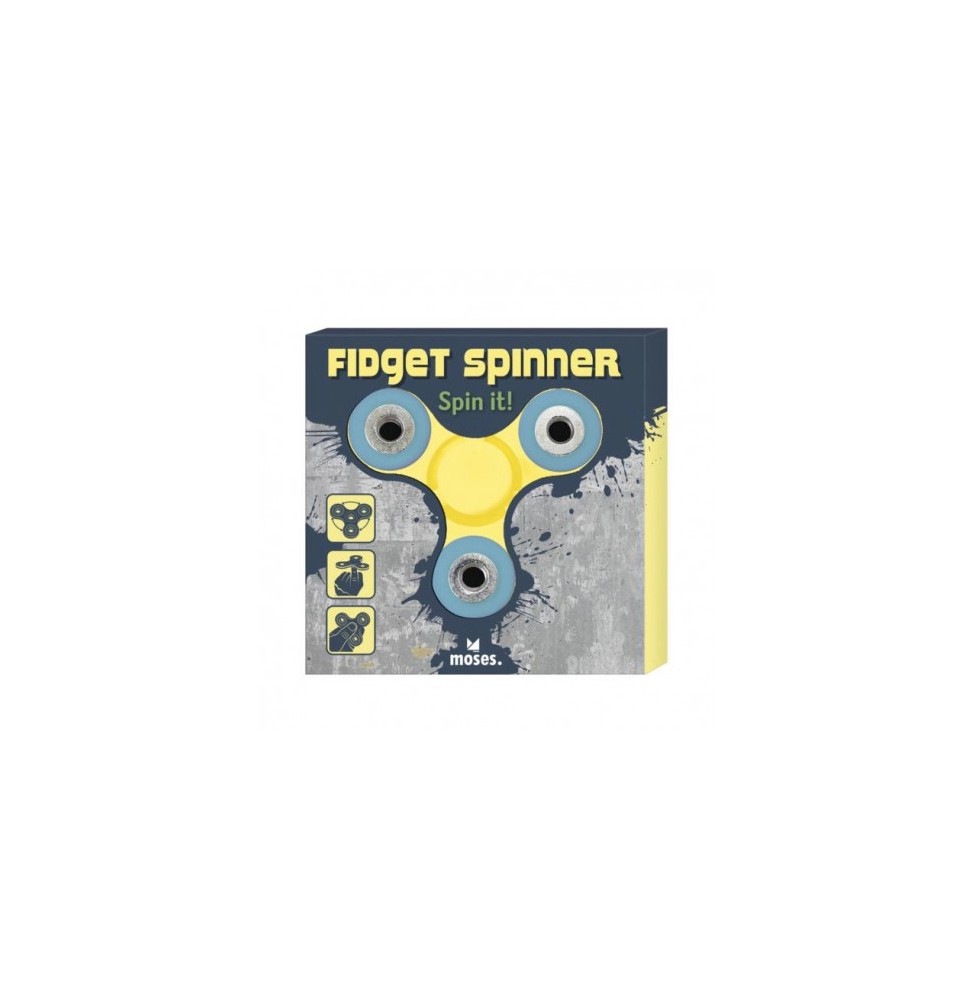 Yellow Finger Spinner - fidget toy for all ages