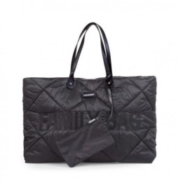 Childhome Quilted Black Family Travel Bag