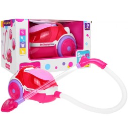 Pink Vacuum Cleaner for Kids with Lights and Sounds