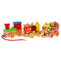 Wooden Locomotive with Sorters for Kids 3+