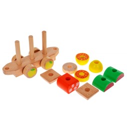 Wooden Locomotive with Sorters for Kids 3+