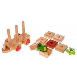 Wooden Locomotive with Sorters for Kids 3+