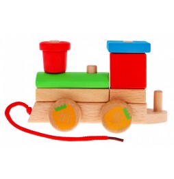 Wooden Locomotive with Sorters for Kids 3+