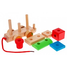 Wooden Locomotive with Sorters for Kids 3+