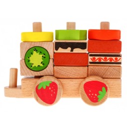 Wooden Locomotive with Sorters for Kids 3+