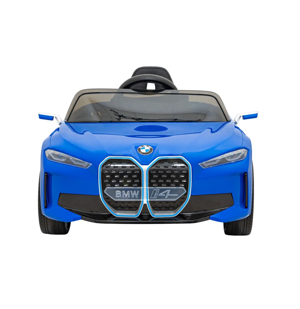 BMW i4 Kids Car - Blue with Remote and LED Lights