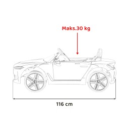 Autko BMW i4 dla dzieci na akumulator z pilotem