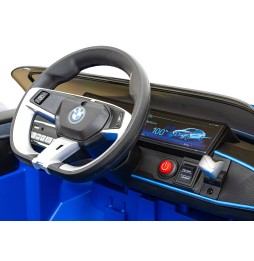 BMW i4 Kids Car - Blue with Remote and LED Lights