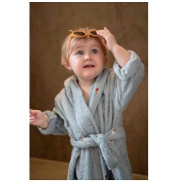 Filibabba kids bathrobe 3-4 years pearl blue