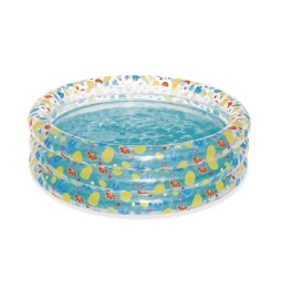 Piscină pentru copii Tropical BESTWAY 170x53cm plasture