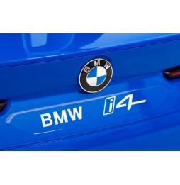 Mașină BMW i4 pentru copii - albastră cu telecomandă