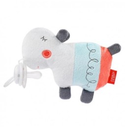 Loopy Hippo Plush Toy - Rattle and Pacifier Holder