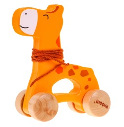 Wooden Giraffe Pull Toy for Children 12 Months+