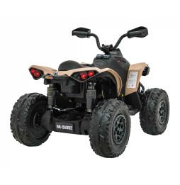 Quad Maverick ATV Khaki - vehicul rezistent pentru copii