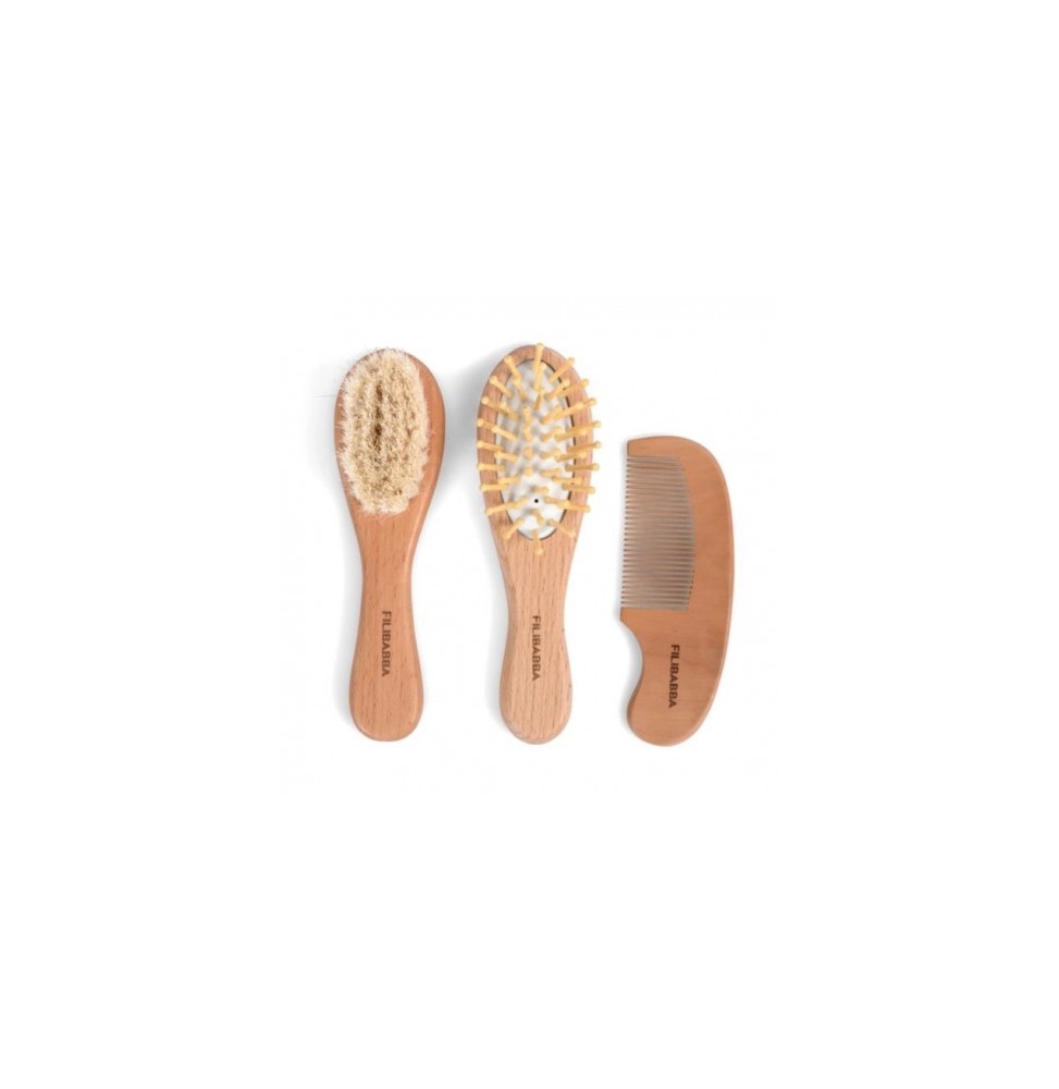 Filibabba zestaw pielęgnacyjny baby brush set dla niemowląt