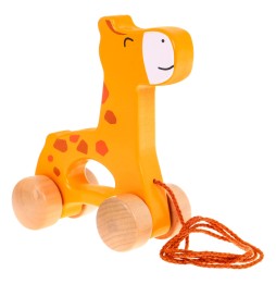 Wooden Giraffe Pull Toy for Children 12 Months+