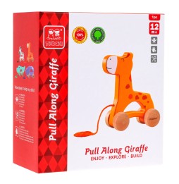 Wooden Giraffe Pull Toy for Children 12 Months+