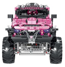 Pink Offroad Car Set 2471 Pieces