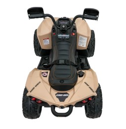 Quad Maverick ATV Khaki - vehicul rezistent pentru copii