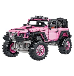 Pink Offroad Car Set 2471 Pieces